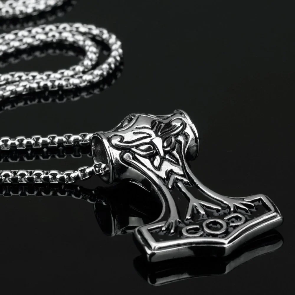 ❤️Thor's Hammer Pendant Necklace for women/men, N90201P136